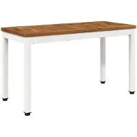 vidaXL Banco de jardín, 80,5 x 35 x 45 cm, madera maciza de acacia, diseño rectangular