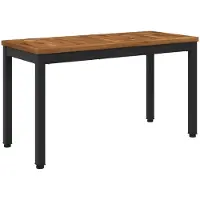 vidaXL Banco de jardín, 80,5 x 35 x 45 cm, madera maciza de acacia, diseño rectangular