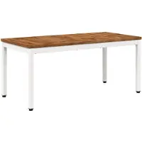 Syfax Mesa de centro de estilo natural y color blanco, dimensiones: 50 x 100,5 x 45 cm