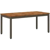 Syfax Mesa de centro de estilo natural y color café, dimensiones: 50 x 100,5 x 45 cm
