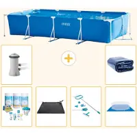 Intex Piscina rectangular de estructura - 450x220x84 cm - 7 piezas - Modelo S20072