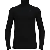 Odlo - BL Top Turtle Neck L/S Half Zip Active Warm - Ropa interior fibra sintética size S, negro