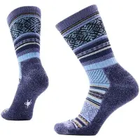 Smartwool - Women's Everyday Cozy Fair Isle Sweater Crew Socks - Calcetines multifuncionales size 42-45, azul