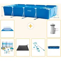 Intex Piscina rectangular de estructura - 450 x 220 x 84 cm - 7 piezas - Modelo S20062