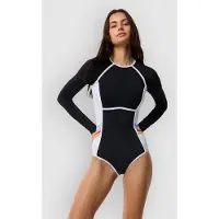 Rip Curl Shorty De Manga Larga Con Cremallera Trasera Para Mujer Swell Revival