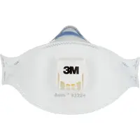 3M 7100329375. Mascarillas de protección respiratoria Aura Comfort Cool Flow 9322+ FFP2 NR. Cumple con las normas DIN EN 149:2001, A1:2009. Paquete de 5 unidades.