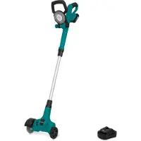 Vonroc Cepillo quitahierbas inalámbrico 20V - mango telescópico | batería 2.0Ah y cargador rápido incluidos