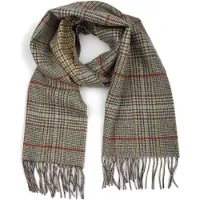 Barbour Bufanda reversible de lana de cordero Macklow Tweed Multi de Multicolor Beige