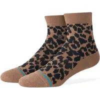 Stance - Women's Love Leopard Lowrider - Calcetines multifuncionales size 35-37, marrón