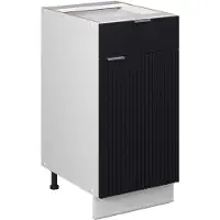 Vicco Mueble bajo para fregadero/placa Fame-Line Rayas negras 40 cm , ET Mármol, Model 60935