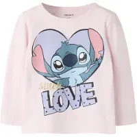 Name it Camiseta 'NMFANINA STITCH' ópalo / lila claro / rosa / altrosa
