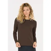Athlecia - Women's Almi V2 L/S Tee - Camiseta de manga larga size 34, marrón