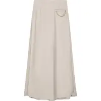 Armani Exchange para mujer. XW002279AF21553U6223 Falda larga fluida de satén crepé beige (M), Casual, Poliéster, out