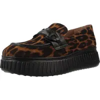 Wonders para mujer. A-5203_5731_11357 Mocasines de Piel XFLY 03 marrón (38), 3 a 5cm, Ninguno, Casual, Animal print, outlet 2026.