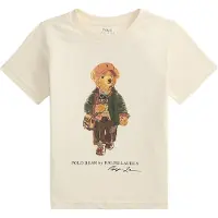 Ralph Lauren para niño. 322B27298002 Camiseta de algodón con Polo Bear beige (5años= 117/123cm), Casual, Manga corta, moda infantil, Po