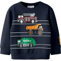 Name it Sudadera 'NMMJorge Tonka' marino / curry / verde / blanco
