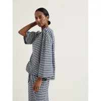 Seasalt Cornwall Pijama 'Tree Shadow' marino / blanco