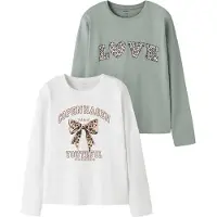 Name it Camiseta 'NKFVEEN' beige / caña / blanco