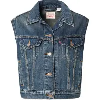 Levi's Chaleco 'SHRUNKEN 90S' azul oscuro
