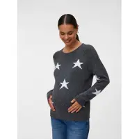Vero moda Maternity Jersey 'VMMDOFFY' gris oscuro / blanco