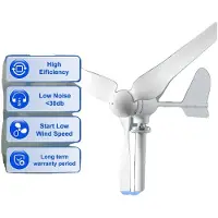 OEM Generador eólico, uso eficiente de la energía, construcción duradera, incluye controlador gratuito, 5000W, 48V