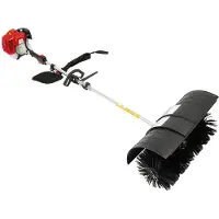 StarTech.com Barredora de hojas a gasolina - Escoba de jardín - 52 cm, motor de 2 tiempos, 2,3 CV, refrigeración por aire, anchura de barrido de 52 cm, depósito de combustible de 1 litro, color negro/rojo