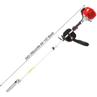 OEM Sierra de cadena telescópica, longitud ajustable, motor de alto rendimiento, color rojo