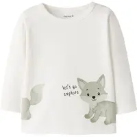 Name it Camiseta 'NBMNOPE' gris claro / negro / blanco