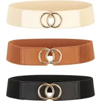 About You Cinturón cognac / negro / blanco lana