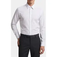 Calvin Klein Slim Multi Cotton Shirt White Talla: 38 | Camisas de Trabajo Outlet | Hombre | Blanco