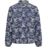 Culture Blusa 'Nikola' azul / blanco
