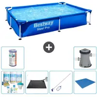 Bestway Steel Pro, rectangular, 221x150x43 cm, de 7 piezas, modelo S22061