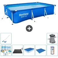 Bestway Steel Pro, rectangular, 300x201x66 cm, de 8 piezas, modelo S22259