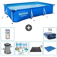 Bestway Steel Pro, rectangular, 300x201x66 cm, de 7 piezas, modelo S21570