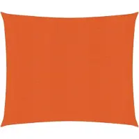 The Living Store Tienda Living, toldo de protección solar, 160 g/m², color naranja, 3,6 x 3,6 metros, fabricado en HDPE