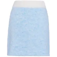 MyMo Pop Falda azul claro / blanco
