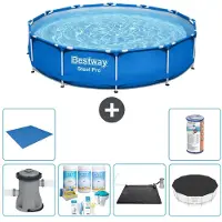 Bestway Steel Pro, piscina redonda - 366 x 76 cm - 7 piezas - Modelo S21594