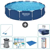 Bestway Steel Pro, piscina redonda - 396 x 84 cm - 7 piezas - Modelo S21620