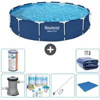 Bestway Steel Pro, piscina redonda - 396 x 84 cm - 7 piezas - Modelo S21611