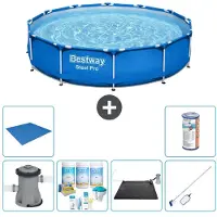 Bestway Steel Pro, piscina redonda - 366 x 76 cm - 7 piezas - Modelo S22101