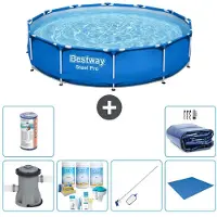 Bestway Steel Pro, piscina redonda - 366 x 76 cm - 7 piezas - Modelo S21603