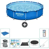 Bestway Steel Pro, piscina redonda - 366 x 76 cm - 8 piezas - Modelo S21592
