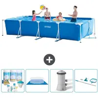Intex Piscina rectangular de estructura - 450x220x84 cm - de 5 piezas - Modelo S20847
