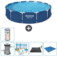 Bestway Steel Pro, piscina redonda - 396 x 84 cm - 6 piezas, modelo S22111