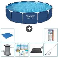 Bestway Steel Pro, piscina redonda - 396 x 84 cm - 7 piezas - Modelo S22109