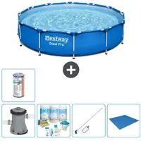 Bestway Steel Pro, piscina redonda - 366 x 76 cm - 6 piezas - Modelo S22104