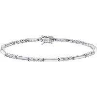 Diamant L'Eternel Pulsera 'Armband aus 375 Gelbgold mit 0.25 Karat Diamant' plata