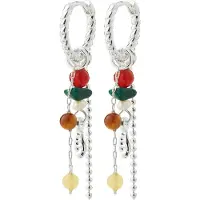 Pilgrim Pendientes 'Thalen' mezcla de colores / plata