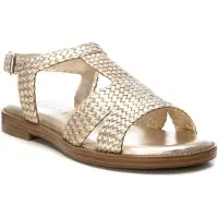 Carmela para mujer. 16219902-ORO Sandalia de Piel 162199 dorado (39), Plano, Hebilla, Casual, outlet 2026.