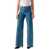 Levi's 728 Tailored High Rise Wide Leg Jeans Blue Talla: W25L32 | Pantalones Outlet | Mujer | Azul
